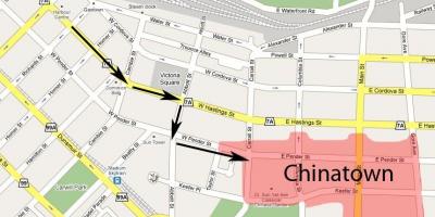 Térkép chinatown-vancouver