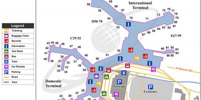 Yvr hazai terminál térkép