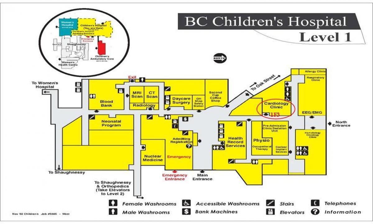 térkép bc gyermekkórház