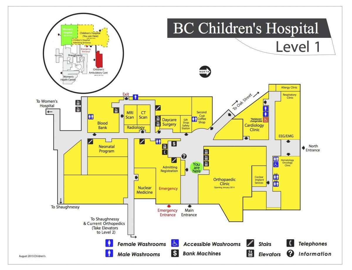 Térkép gyermekkórház vancouver
