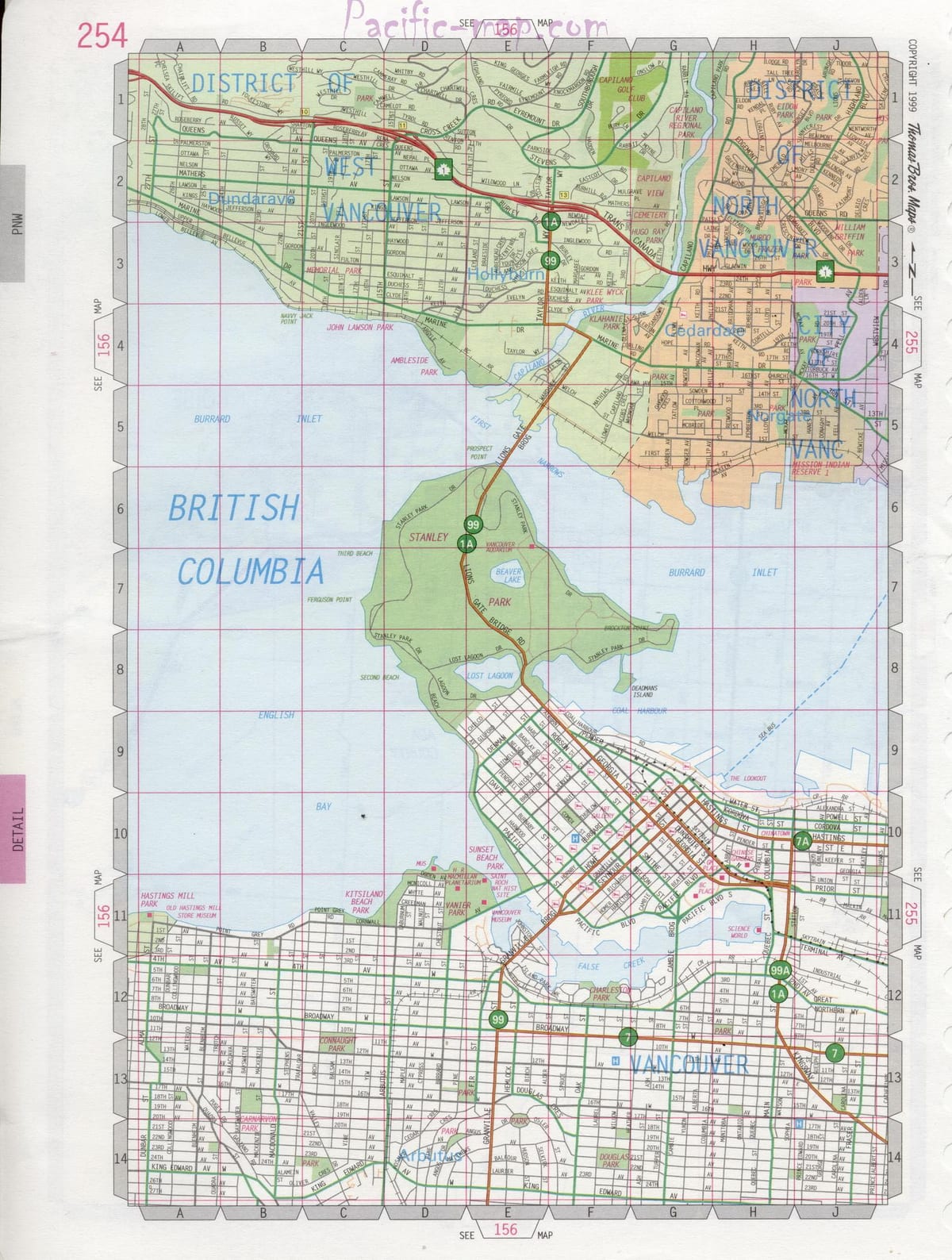 Térkép north vancouver utca