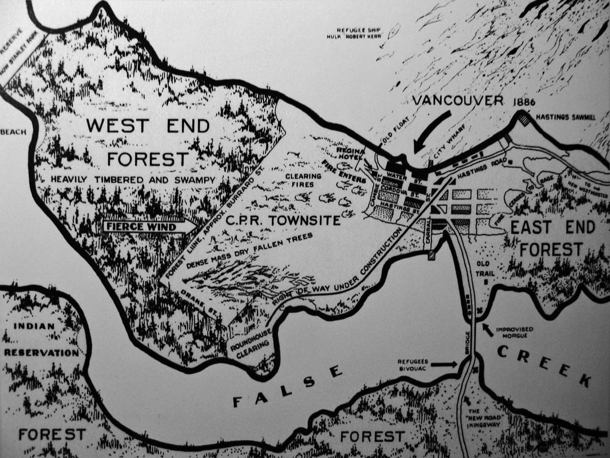 Térkép régi vancouver