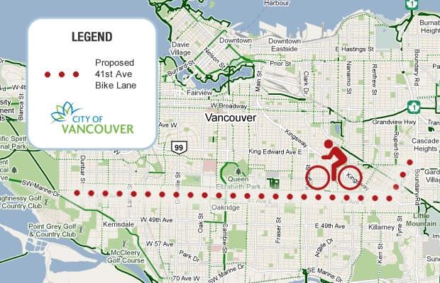 Térkép az út vancouver