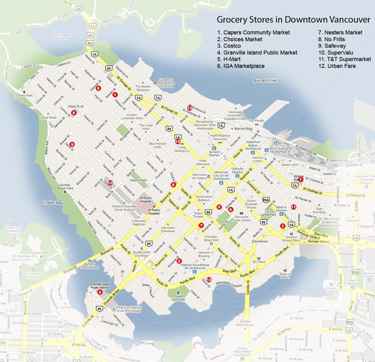 Térkép bolt vancouver
