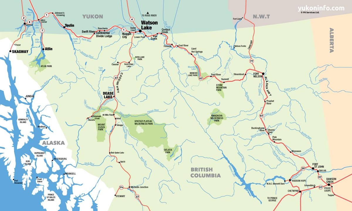 Térkép déli british columbia