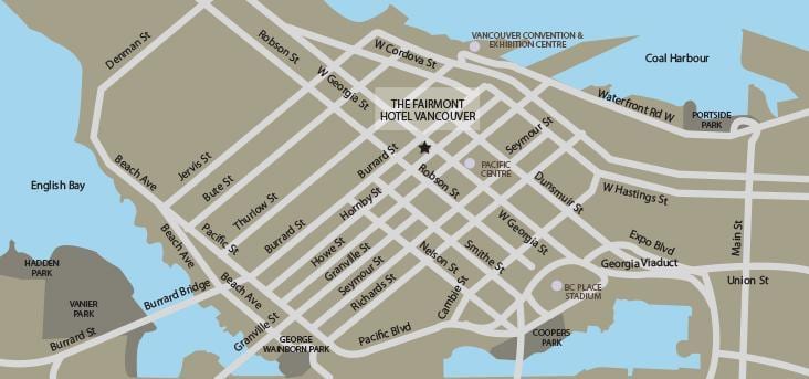 Térkép irányban vancouver