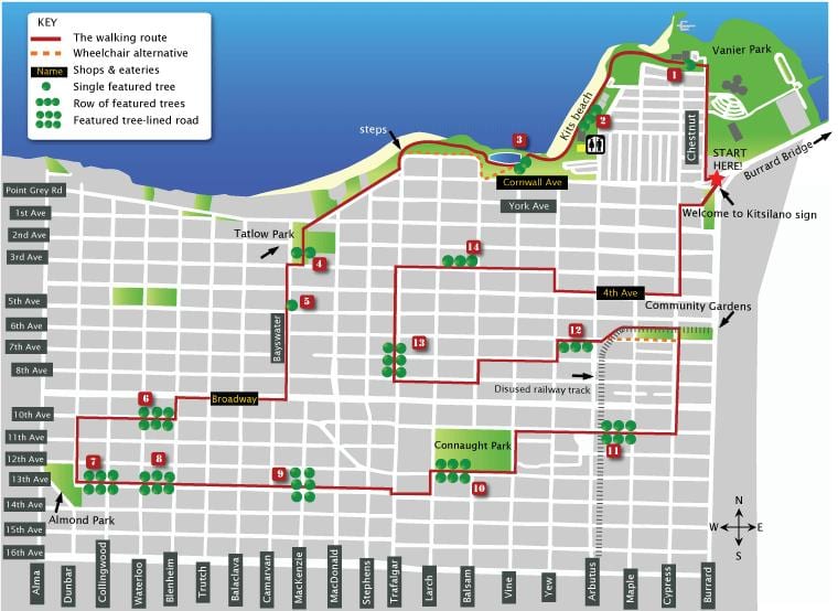 Térkép kitsilano vancouver
