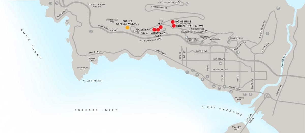 Térkép west vancouver bc