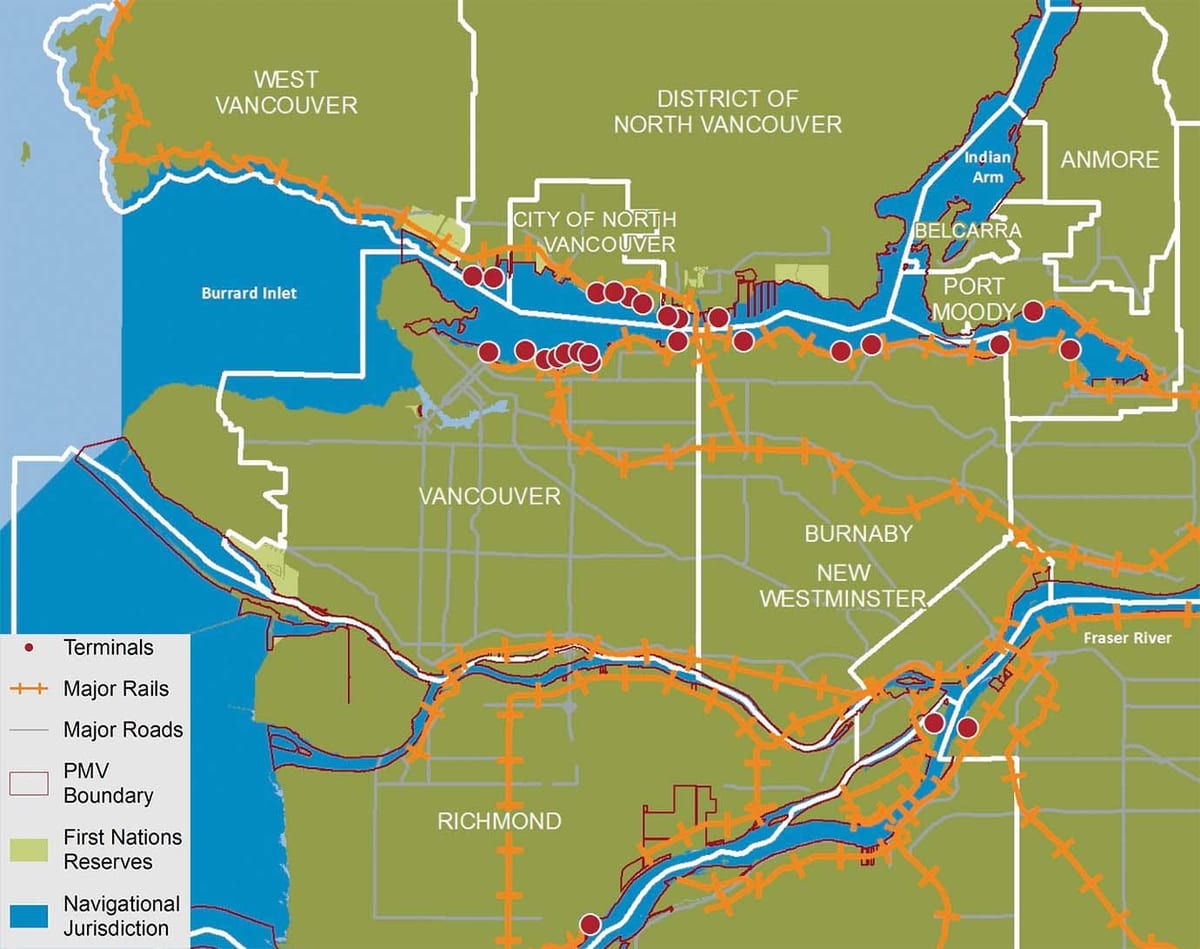 Térkép city north vancouver