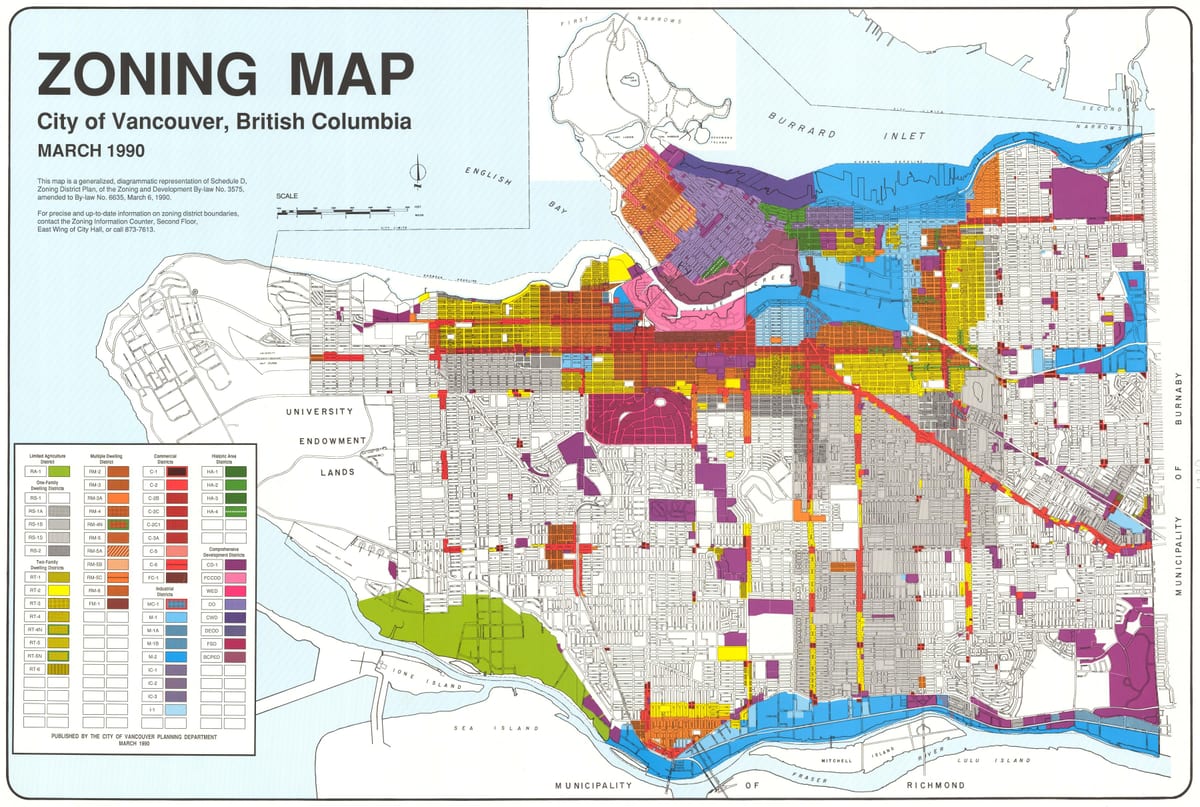 west vancouver övezeti térkép