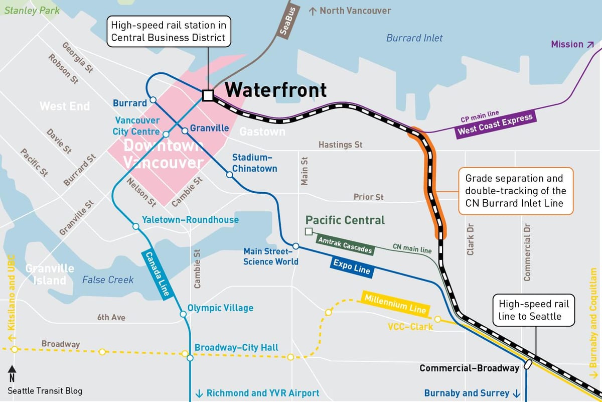 Térkép vízparti állomás vancouver