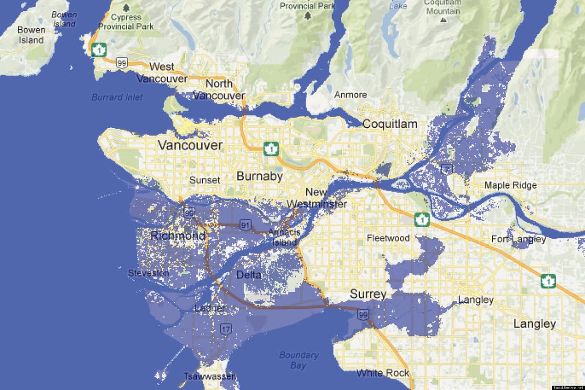 Térkép vancouver árvíz