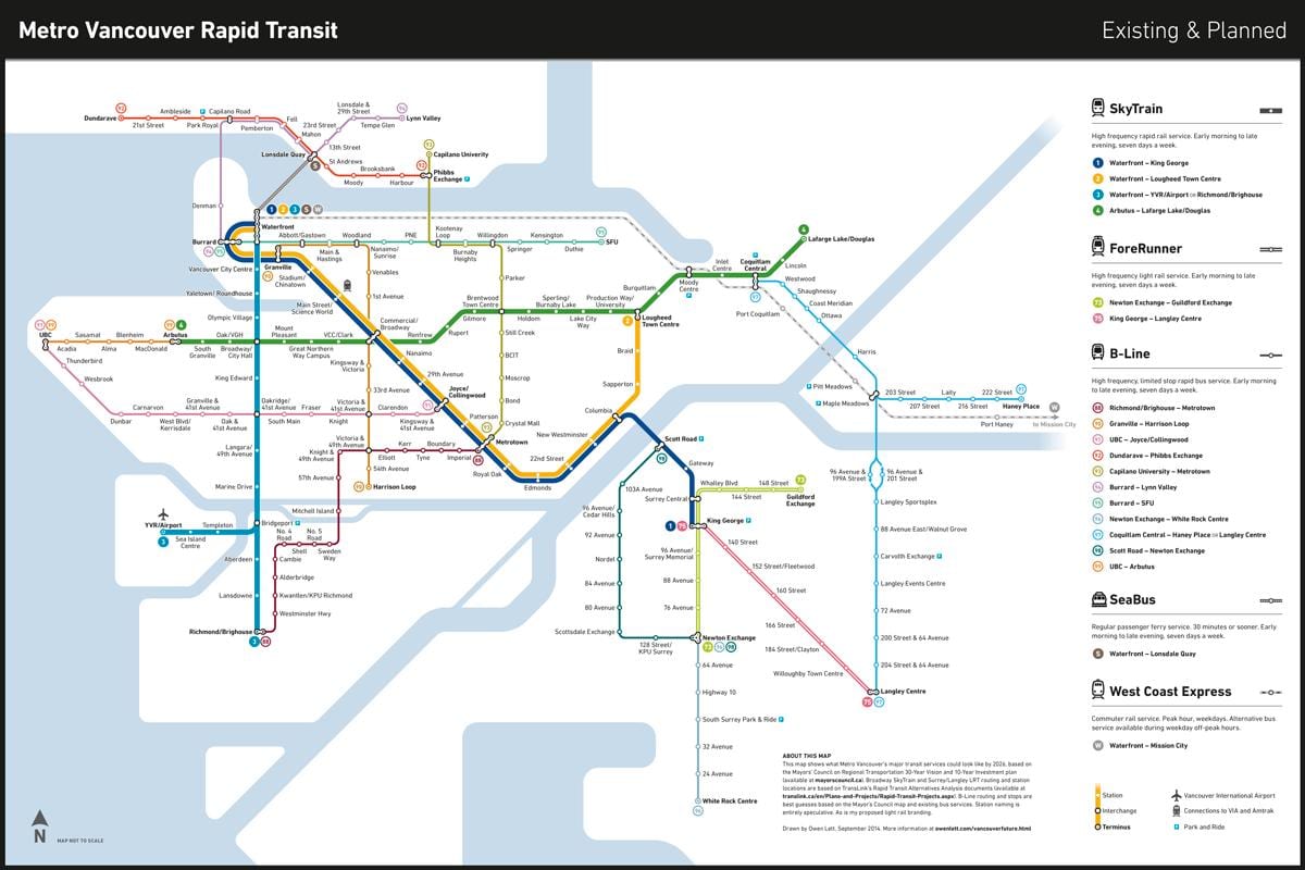 vancouver buszjárat térkép