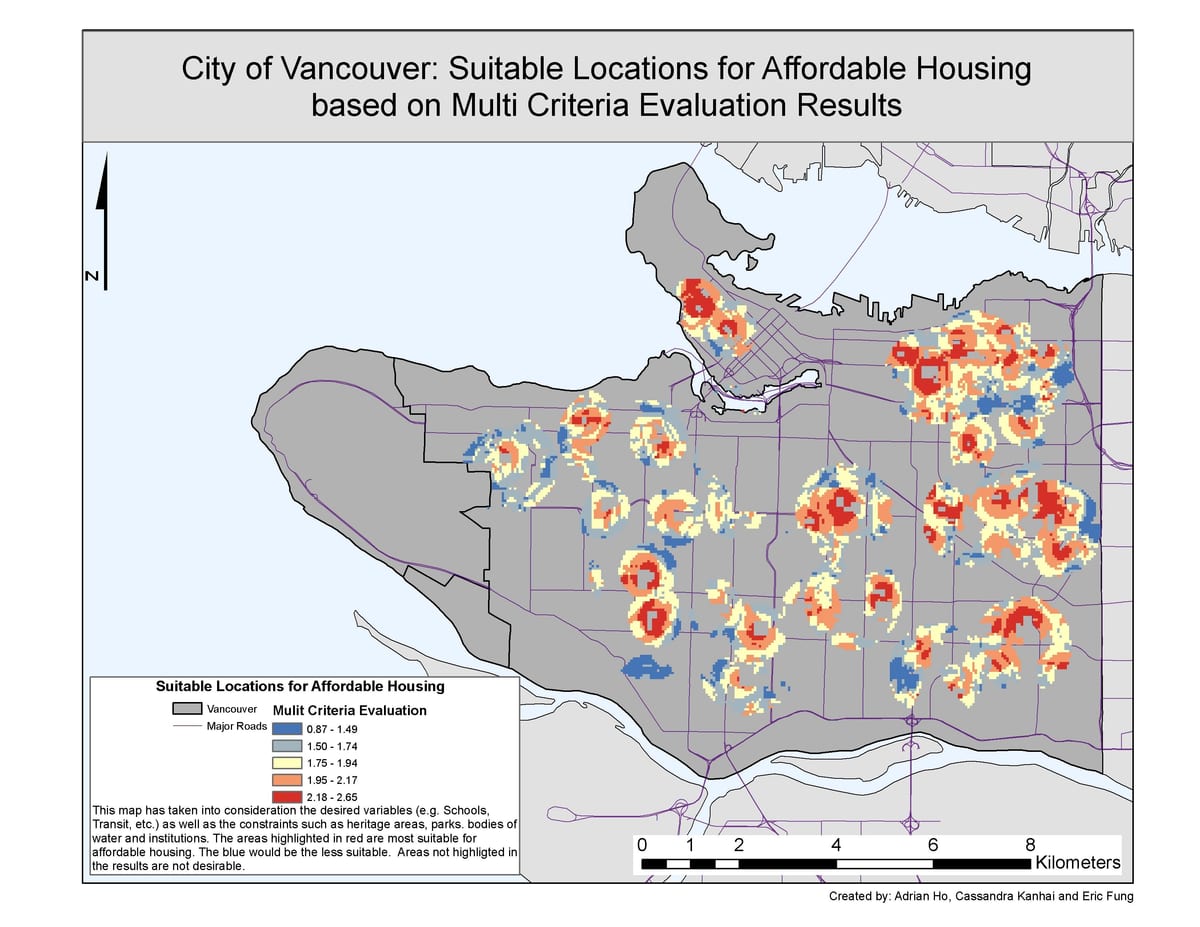város vancouver gis térkép