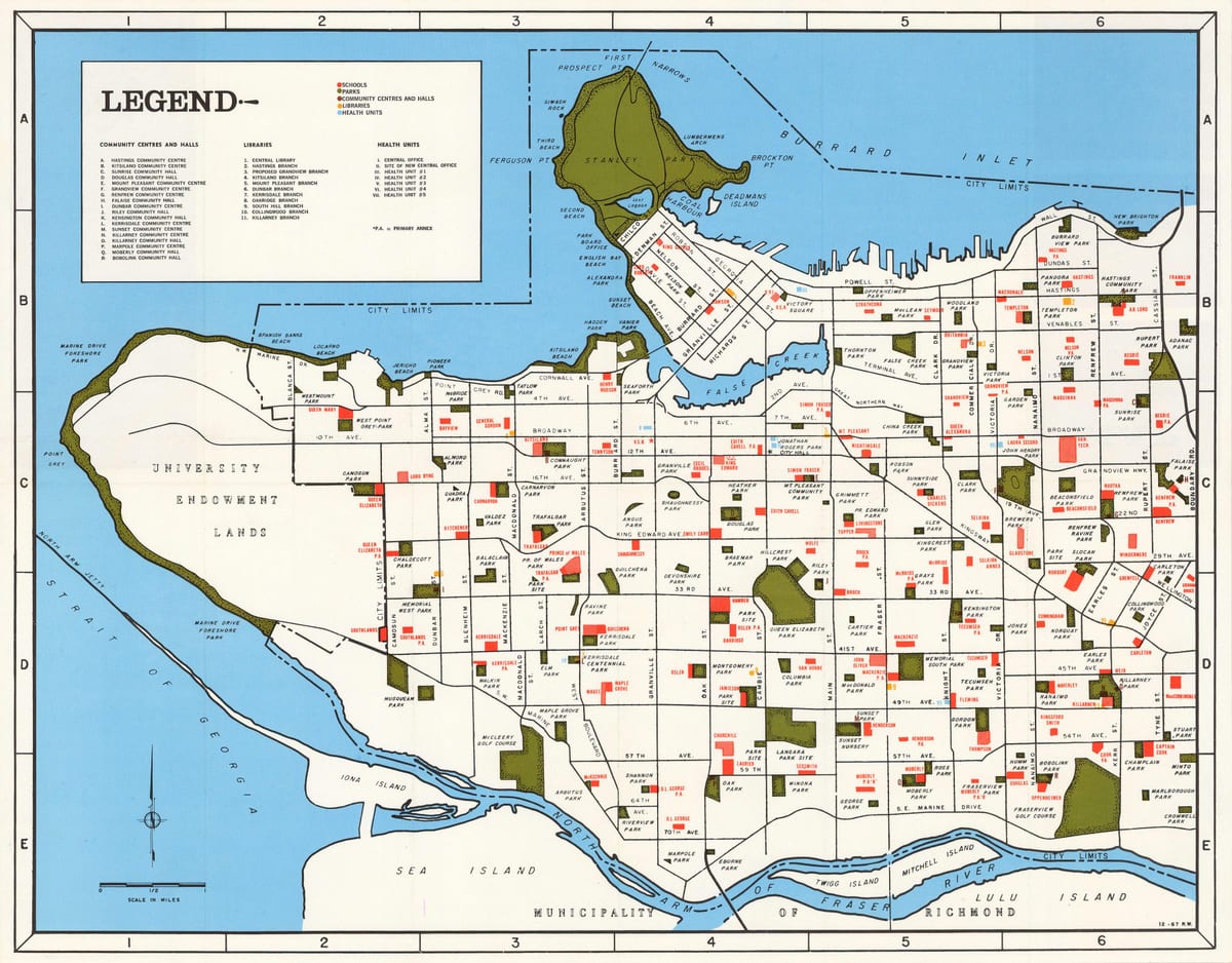Térkép vancouver közösség