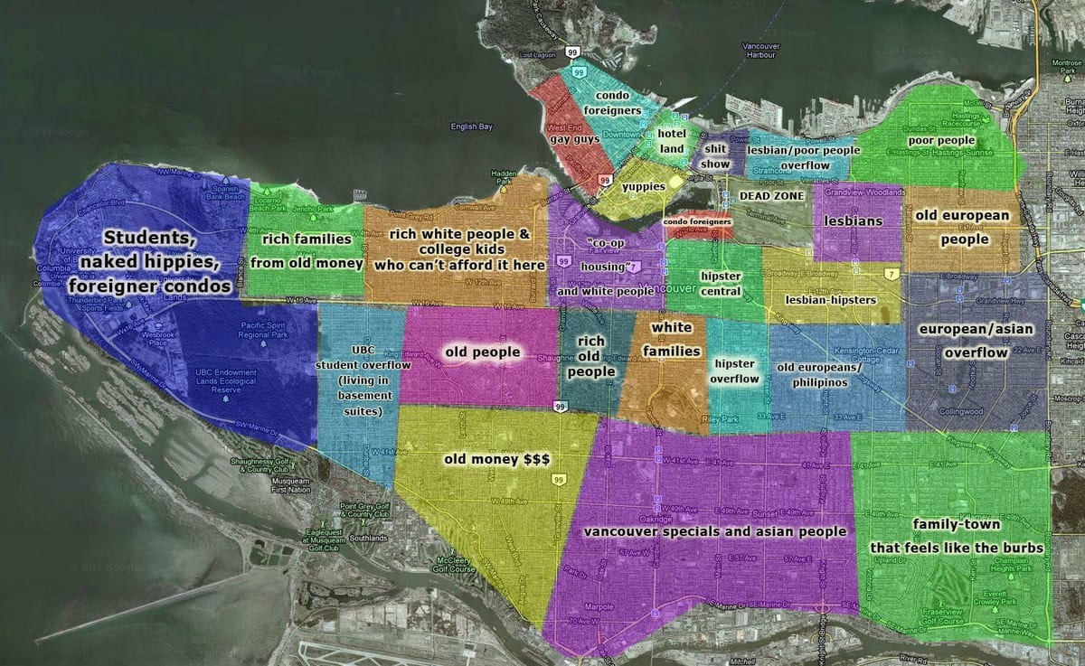 térkép vancouver, valamint a környező területeken