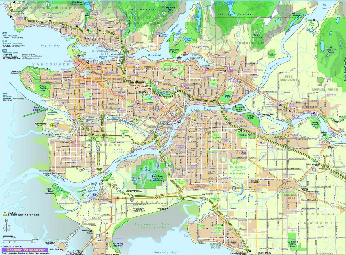 város térkép vancouver bc canada