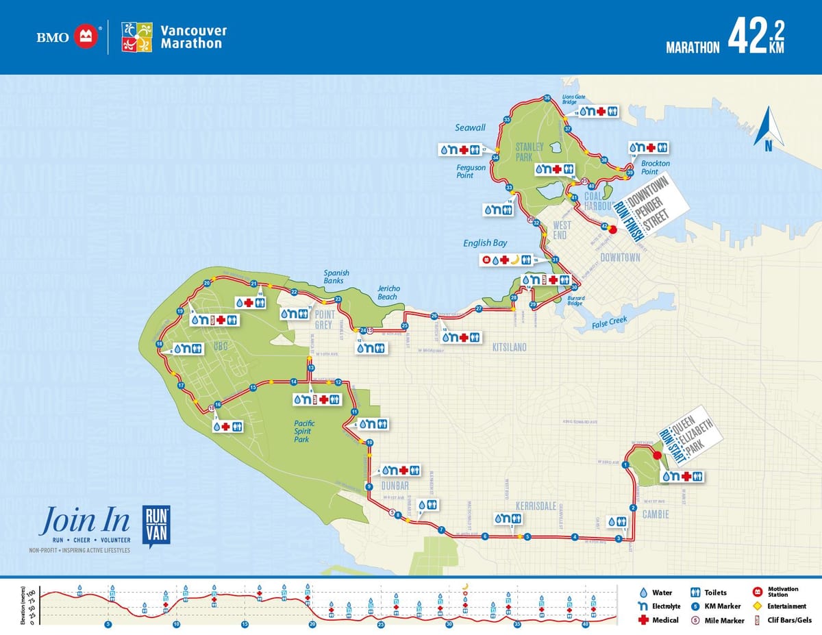 Térkép vancouver maraton