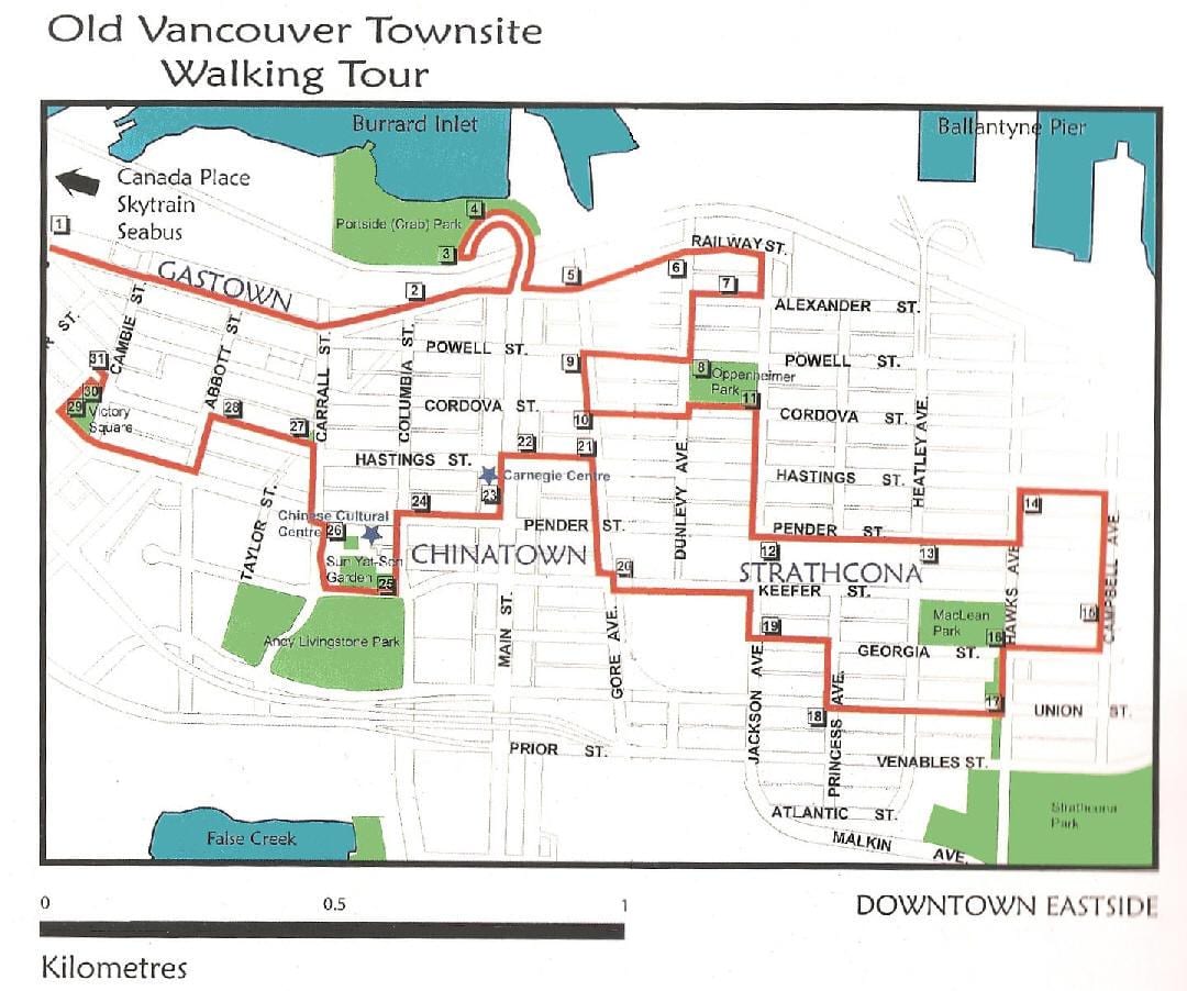 vancouver túra térkép