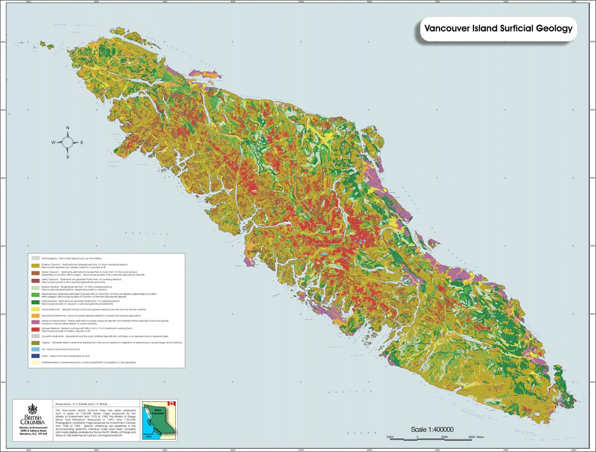 Térkép vancouver-sziget geológia