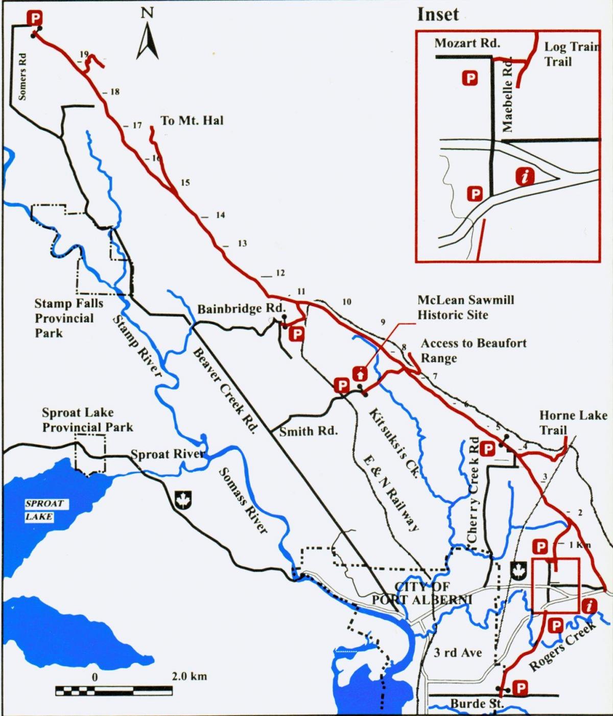 Térkép vancouver-sziget vasúti