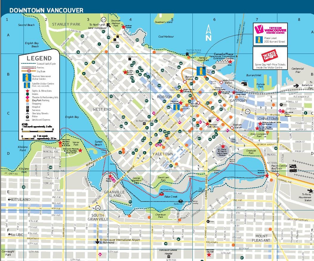 térkép vancouver