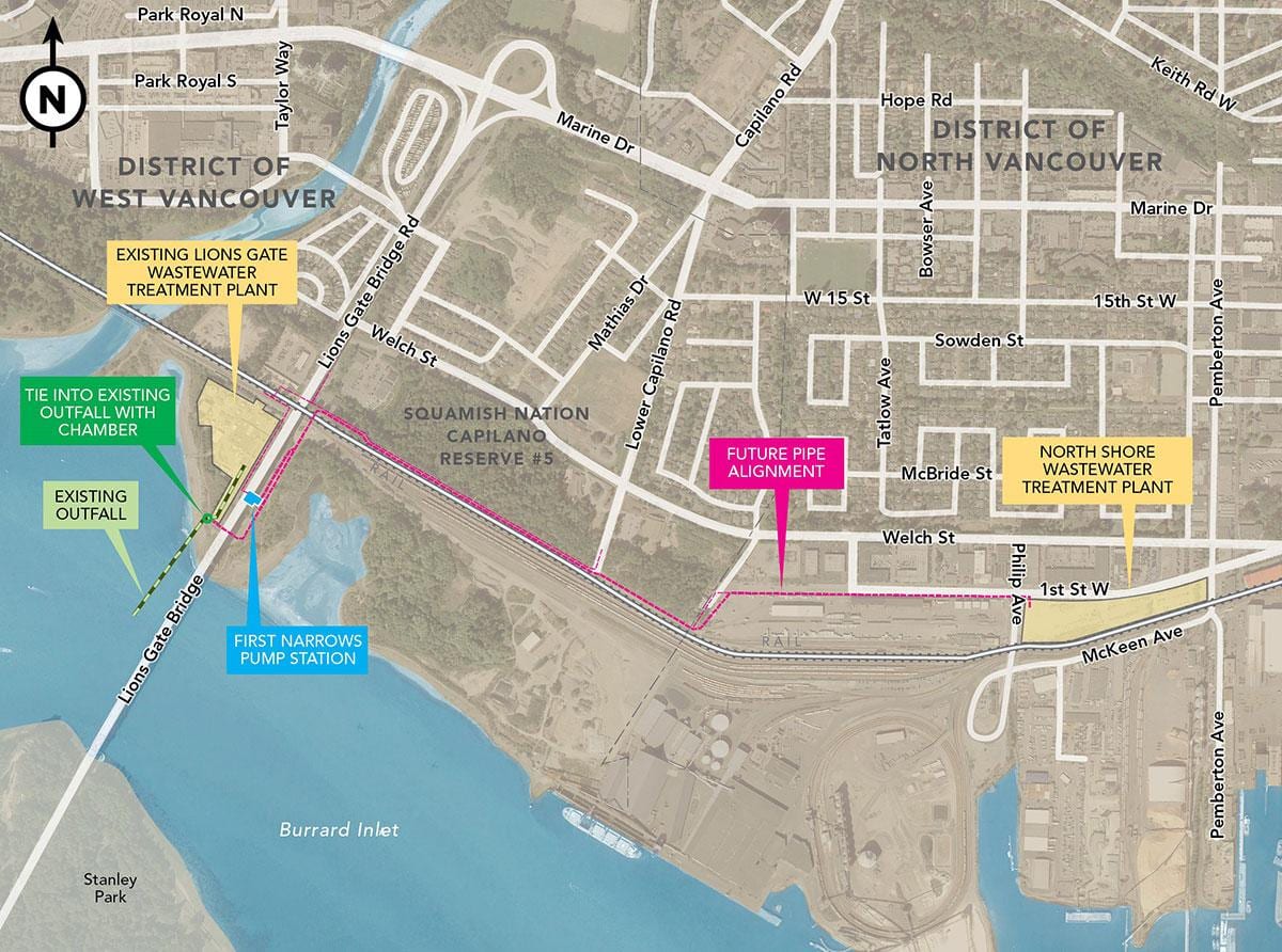 Térkép west vancouver-gis