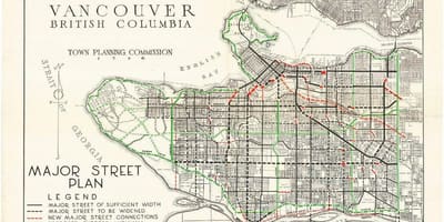Térkép vintage vancouver