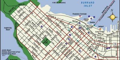 Vancouver bc látnivalók térkép