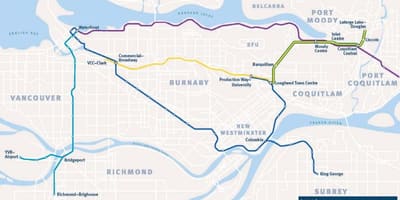 Térkép burnaby magasvasút
