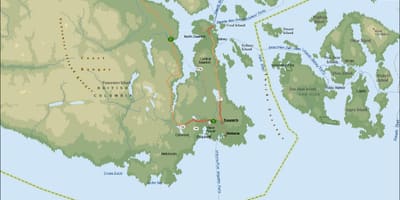 Térkép feltéve, hogy jelenlegi vancouver-sziget