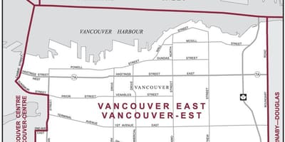Térkép kelet-vancouver 