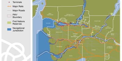 Térkép port metro-vancouver