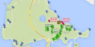 Térkép stanley park parkoló