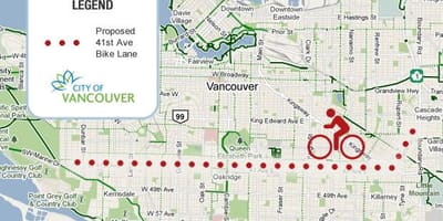 Térkép az út vancouver