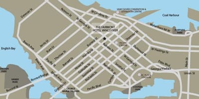 Térkép irányban vancouver