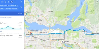 Translink kerékpáros térkép