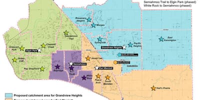 North vancouver általános iskola vízgyűjtő térkép