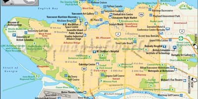 Térkép vancouver érdekes pontok