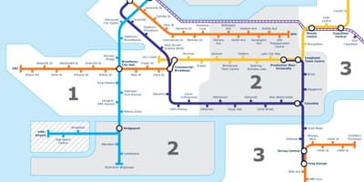 Vancouver bc közlekedési térkép