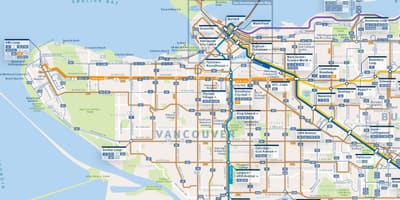 Térkép vancouver buszjárat