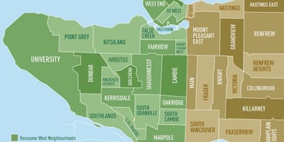 Térkép vancouver szomszédsági