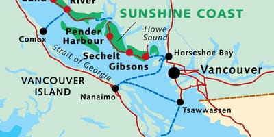 Térkép vancouver-komp