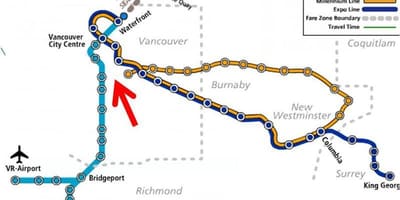 Térkép vancouver magasvasút overlay