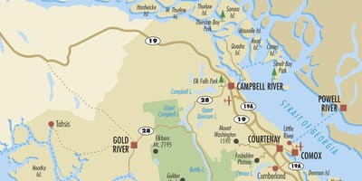 Campbell river térkép vancouver-sziget