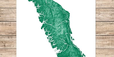 Térkép vancouver-sziget művészet