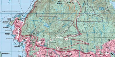 Térkép vancouver topográfiai