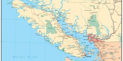 Térkép vancouver vektor