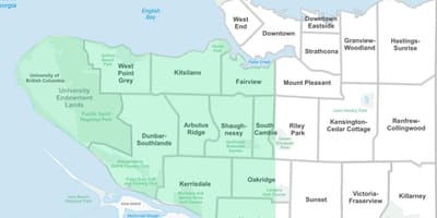 West vancouver környéken térkép