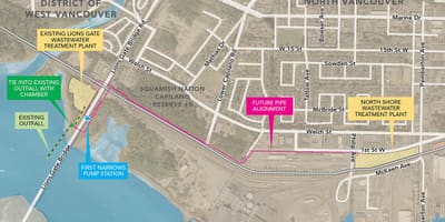 Térkép west vancouver-gis